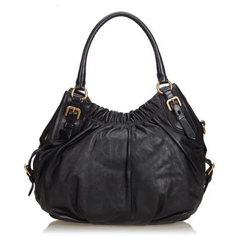 prada black hobo bag|vintage Prada hobo bag.